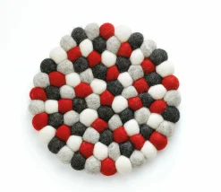 Cilio Untersetzer 21cm grauweißschwarzrot