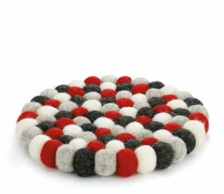 Cilio Untersetzer 21cm grauweißschwarzrot