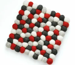 Cilio Untersetzer grauweißschwarzrot