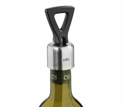 Cilio Weinverschluss silberfarbenschwarz