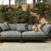 COSMIC-COLLECTION Garten- Bigsofa schwarzgrau