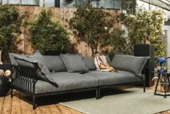 COSMIC-COLLECTION Garten- Bigsofa schwarzgrau