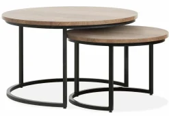 Couchtisch 2 tlg. braun