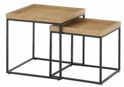 Couchtisch 2er Set braun