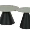 Couchtisch 2er-Set grauschwarz