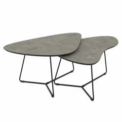 Couchtisch-Set braungrau