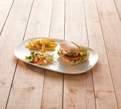 CreaTable Grill / Burgerteller 34x24cm weiß