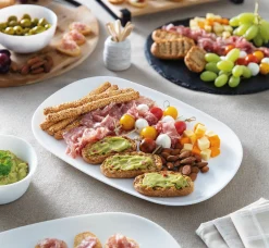 CreaTable Grill / Burgerteller 34x24cm weiß