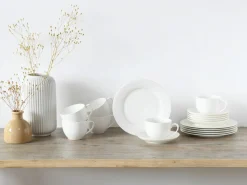 CreaTable Kaffeegeschirr 18tlg beigeweiß