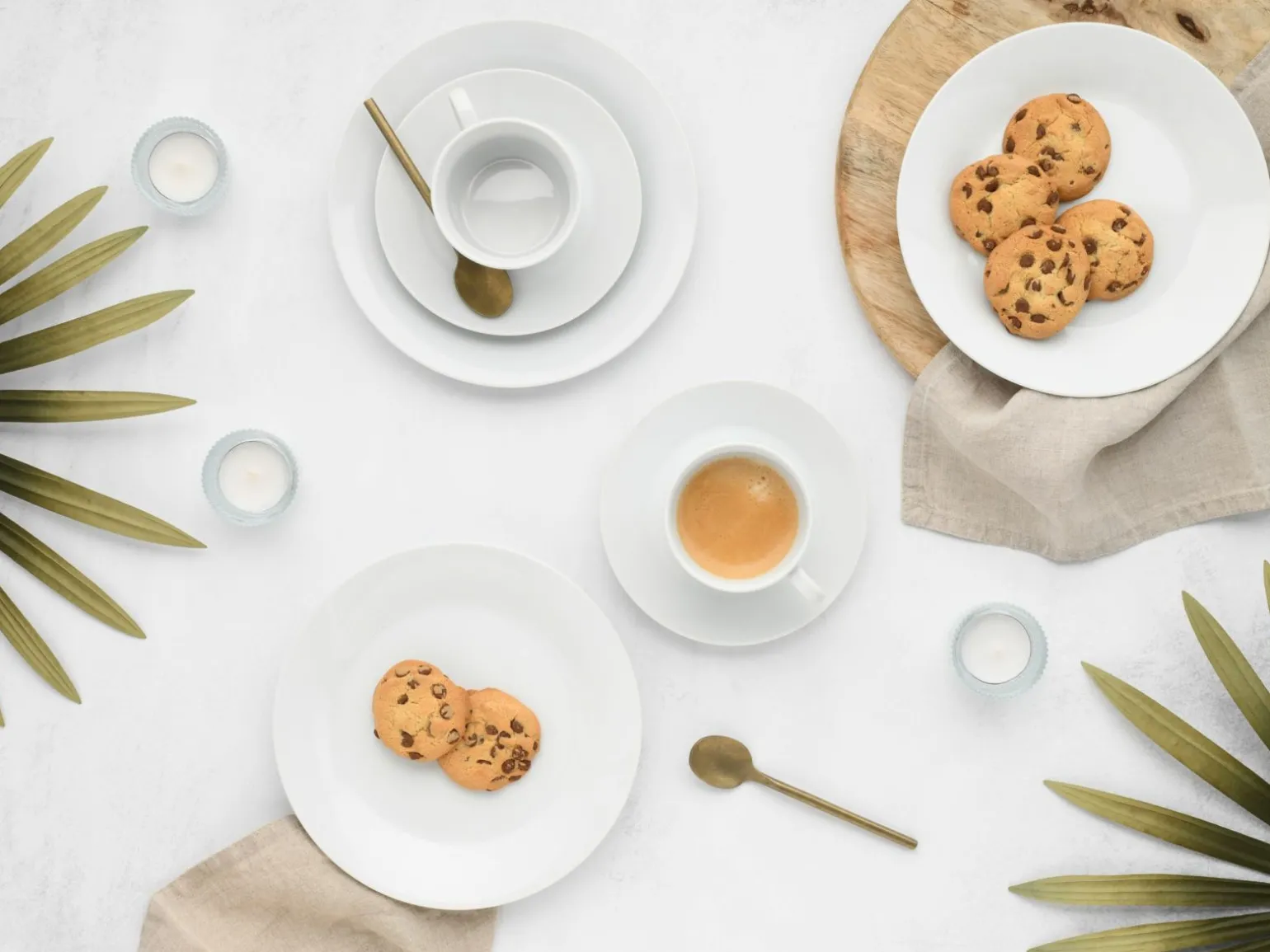 CreaTable Kaffeegeschirr 18tlg weiß