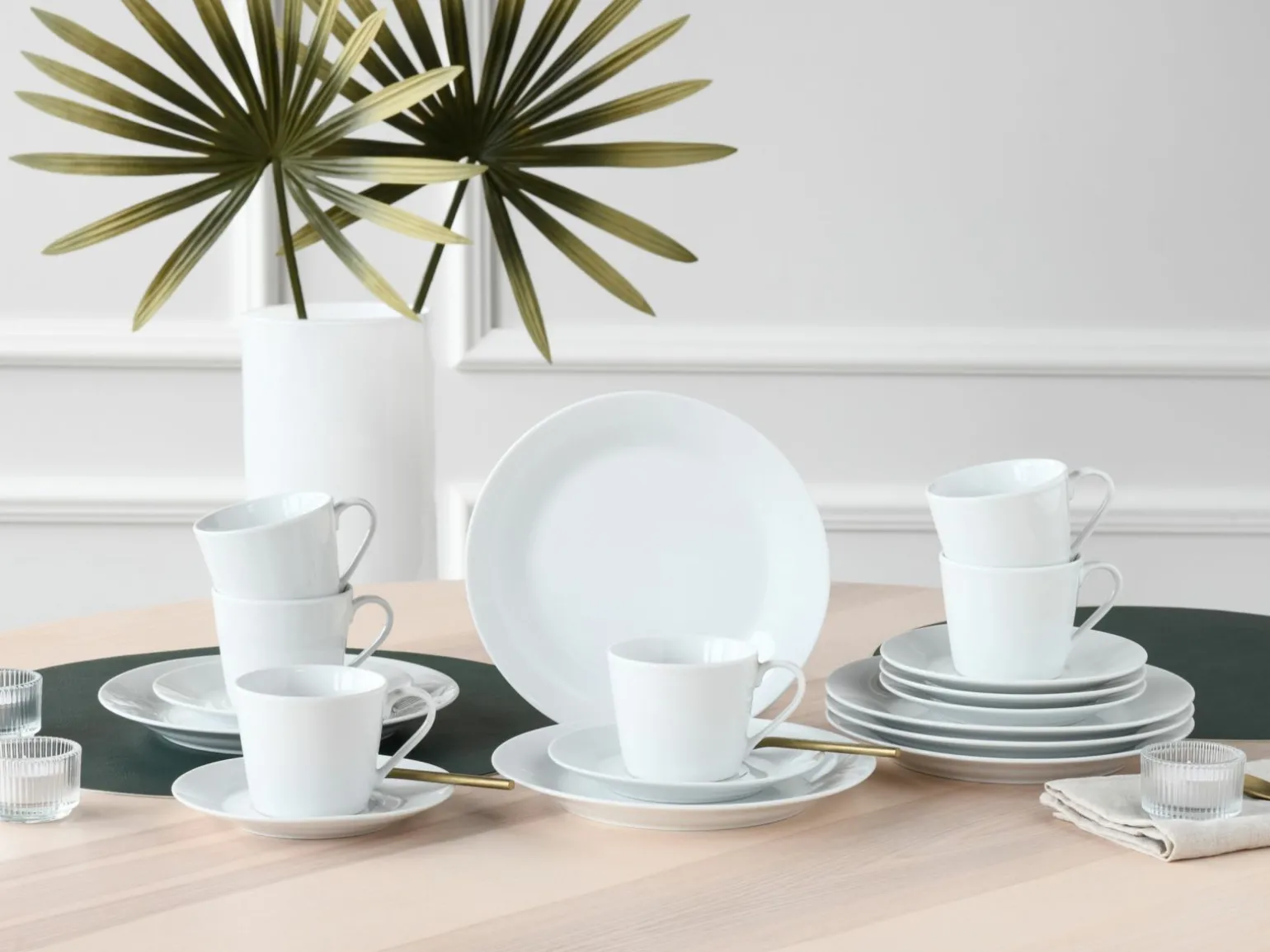 CreaTable Kaffeegeschirr 18tlg weiß