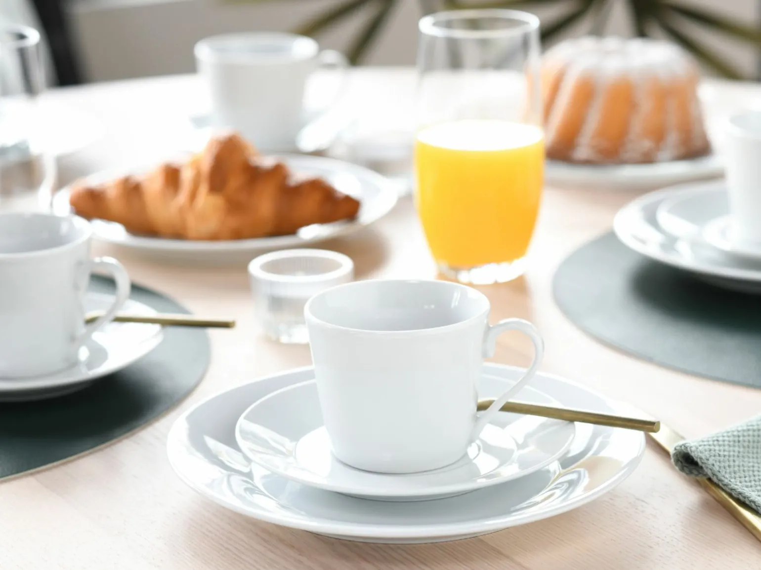 CreaTable Kaffeegeschirr 18tlg weiß