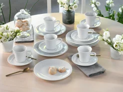 CreaTable Kaffeegeschirr 18tlg weiß