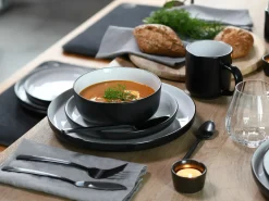 CreaTable Kombigeschirr 16tlg schwarzweiß