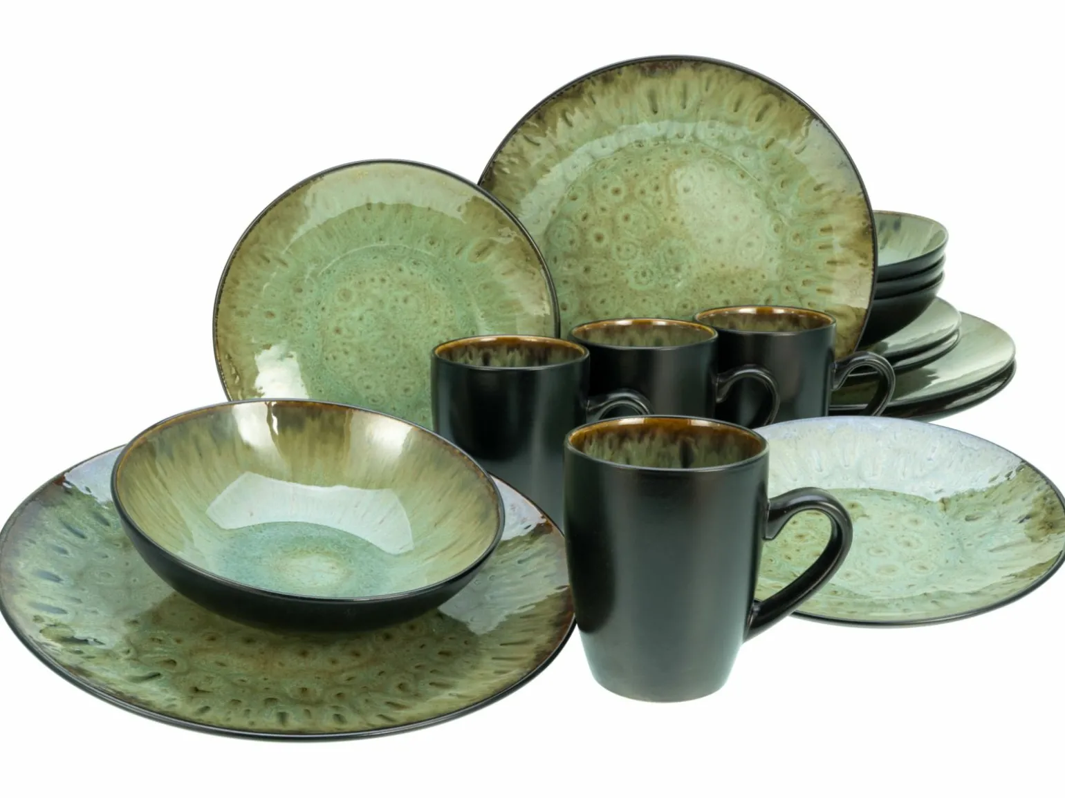 CreaTable Kombigeschirr 16tlg grün