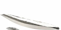 Dekoschale 61cm silberfarben