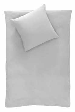 Dero Textil Musselin-Bettwäsche grau