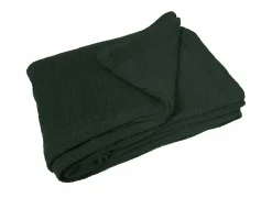 Dero Textil Musselin-Wohndecke grün