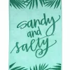 Dero Textil Strandtuch Sandy & Salty grün
