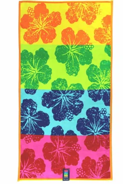 Dero Textil Strandtuch Summer Hibiscus mehrfarbig