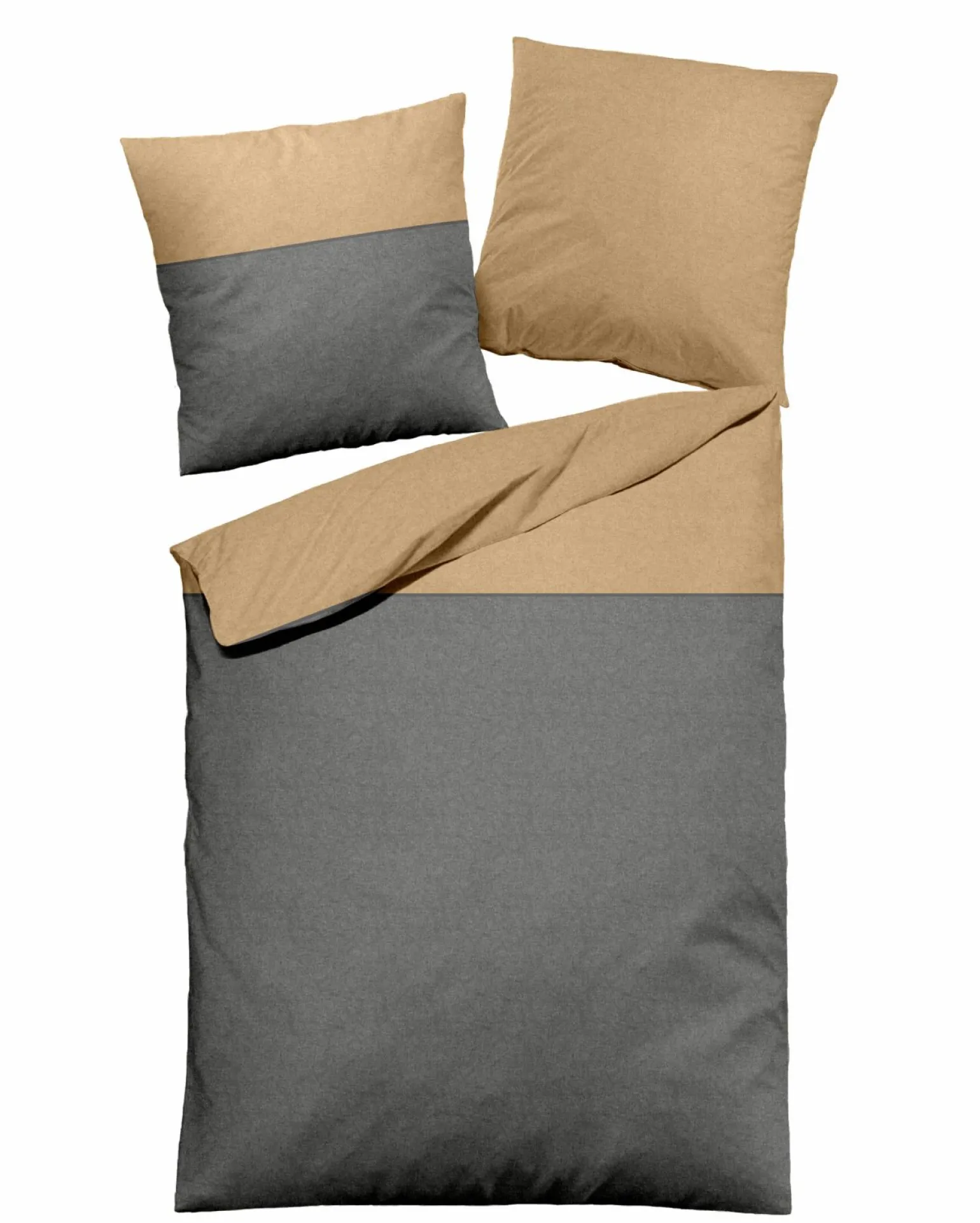 Dormisette Bettwäsche graugoldfarben