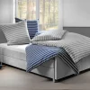 Dormisette Jersey-Melange-Bettwäsche grau