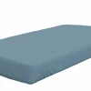 Dormisette Jersey-Spannbettlaken blau