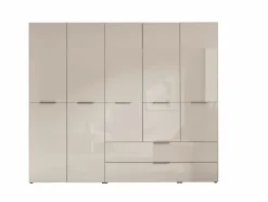 Drehtürenkleiderschrank 5-trg. beige