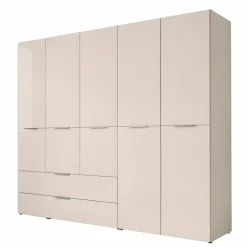 Drehtürenkleiderschrank 5-trg. beige