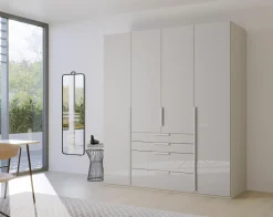 Drehtürenschrank grau