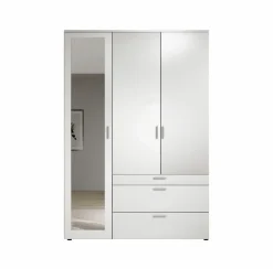 Drehtürenschrank 3-trg. weiß