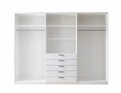 Drehtürenschrank 6-trg. weiß