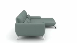 Eckgarnitur blaugrau