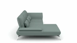 Eckgarnitur blaugrau