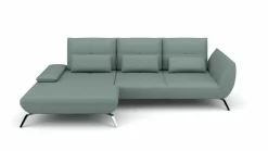 Eckgarnitur blaugrau