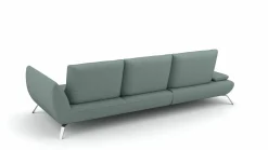 Eckgarnitur blaugrau