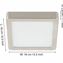 Eglo LED-Aufbauleuchte 1flg silberfarben