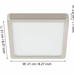 Eglo LED-Aufbauleuchte 1flg silberfarben