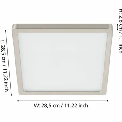 Eglo LED-Aufbauleuchte 1flg silberfarben