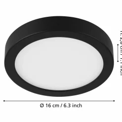 Eglo LED-Aufbauleuchte 1flg schwarz
