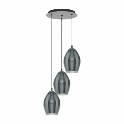 Eglo Pendeleuchte 3flg silberfarben
