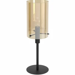 Eglo Tischleuchte 1flg schwarzgoldfarben