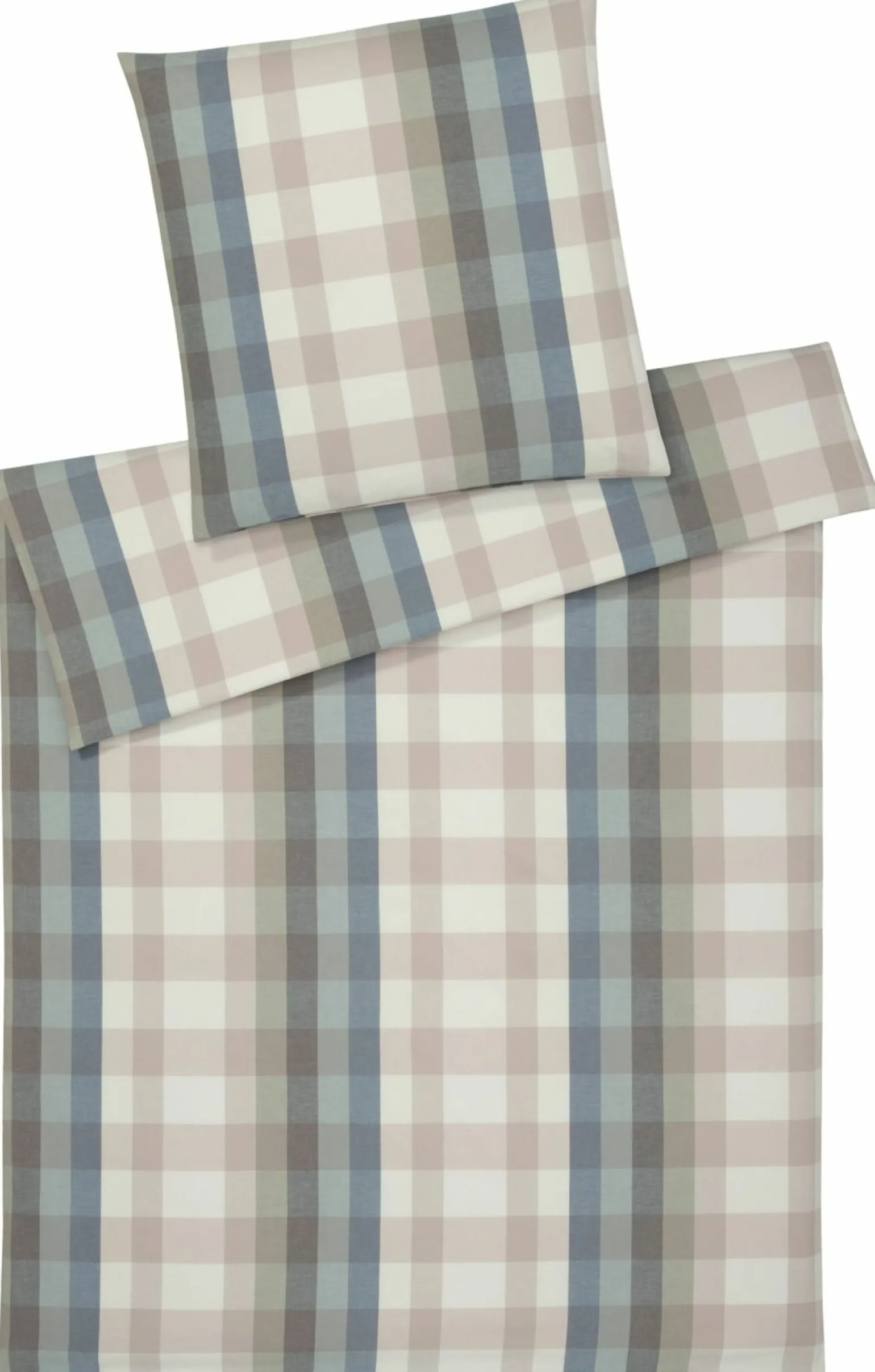 Elegante Flanell-Bettwäsche grün