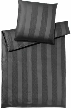 Elegante Jaquard-Bettwäsche grau