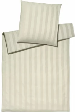 Elegante Mako-Satin-Bettwäsche beige