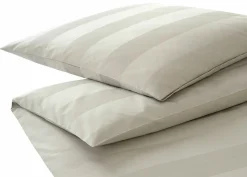 Elegante Mako-Satin-Bettwäsche beige