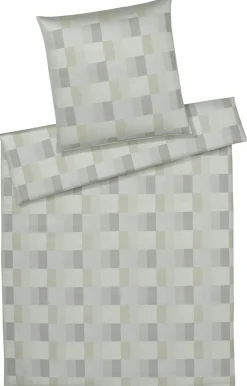 Elegante Mako-Satin-Bettwäsche beige