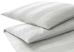 Elegante Mako-Satin-Bettwäsche weiß