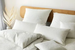 Elegante Mako-Satin-Bettwäsche beige