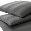 Elegante Mako-Satin-Bettwäsche grau